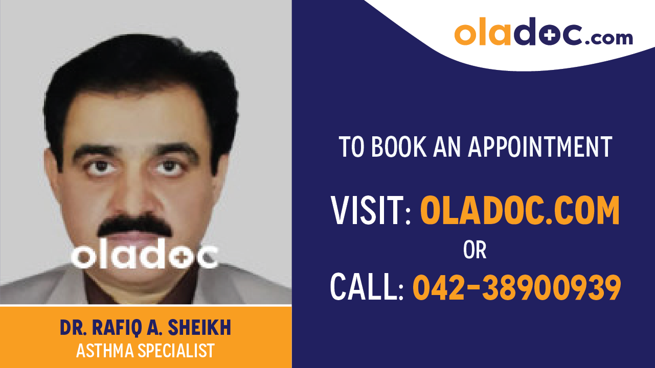Book appointment with Dr.Rafiq A. Sheikh-best Asthma Specialist in Karachi